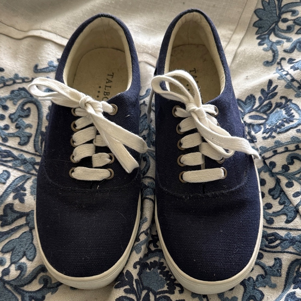 Talbots Navy Sneakers with White Accents